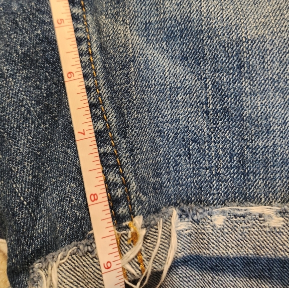 Hollister Co Denim Cutoff Shorts Distressed Size 30 9" Inseam - Picture 7 of 7